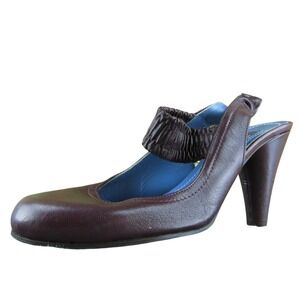 Biala ‎ Women Pump Heel Shoes Brown Leather Size 8 Medium